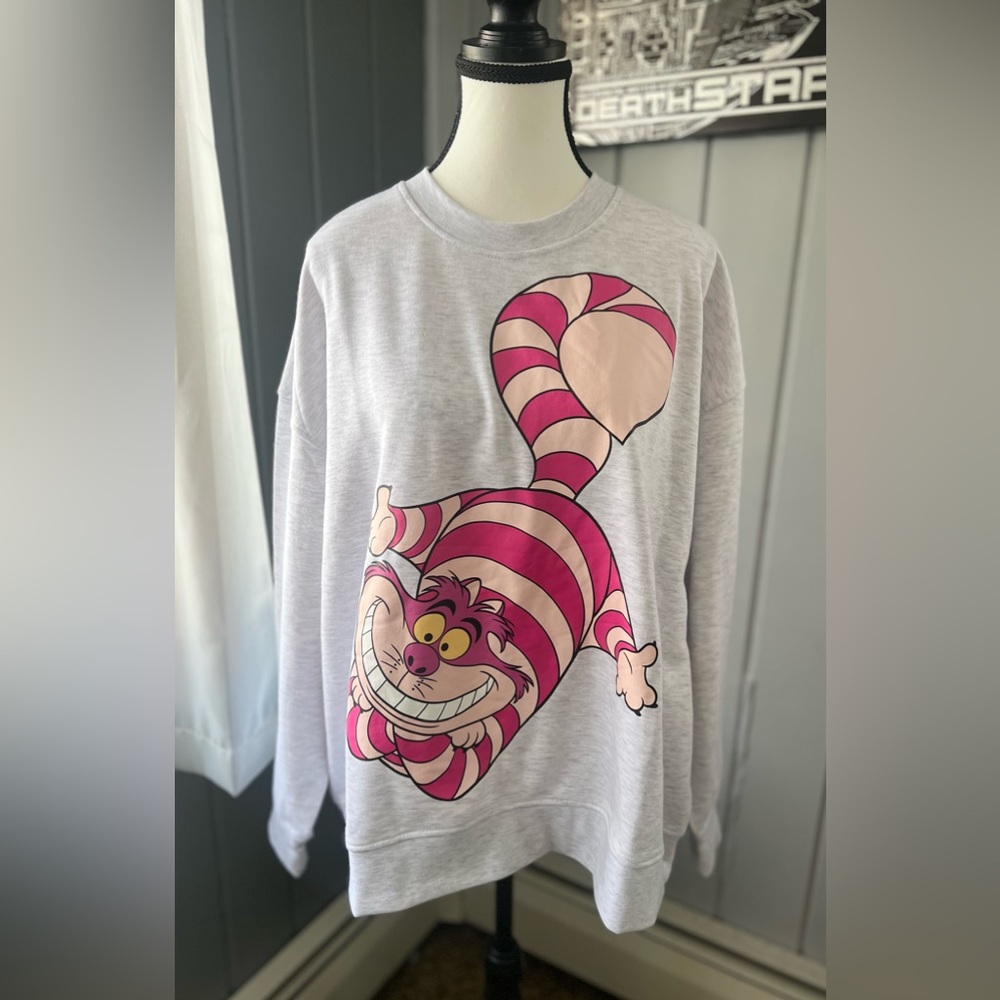 DisneyCheshire Cat Oversized Boxy Sweatshirt